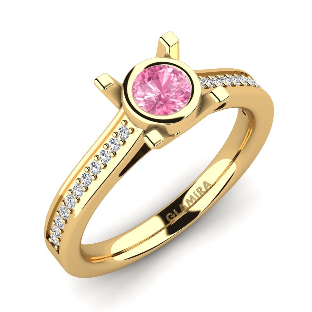 Pink Sapphire Engagement Ring Fontanne