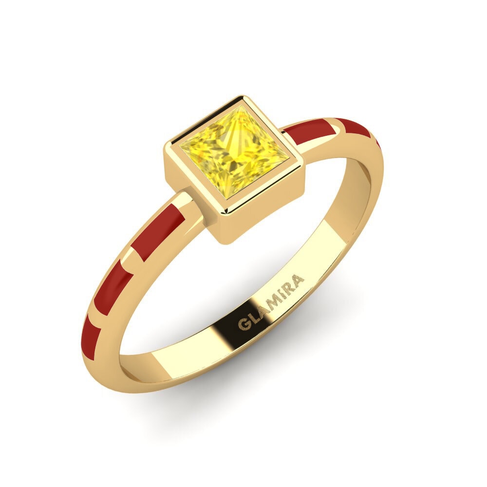 Yellow Sapphire Engagement Ring Forcomiced