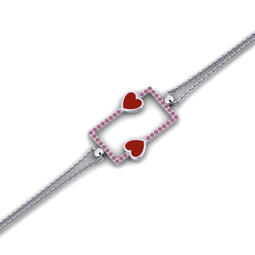 Rhodolite Garnet Women's Bracelet Fordize