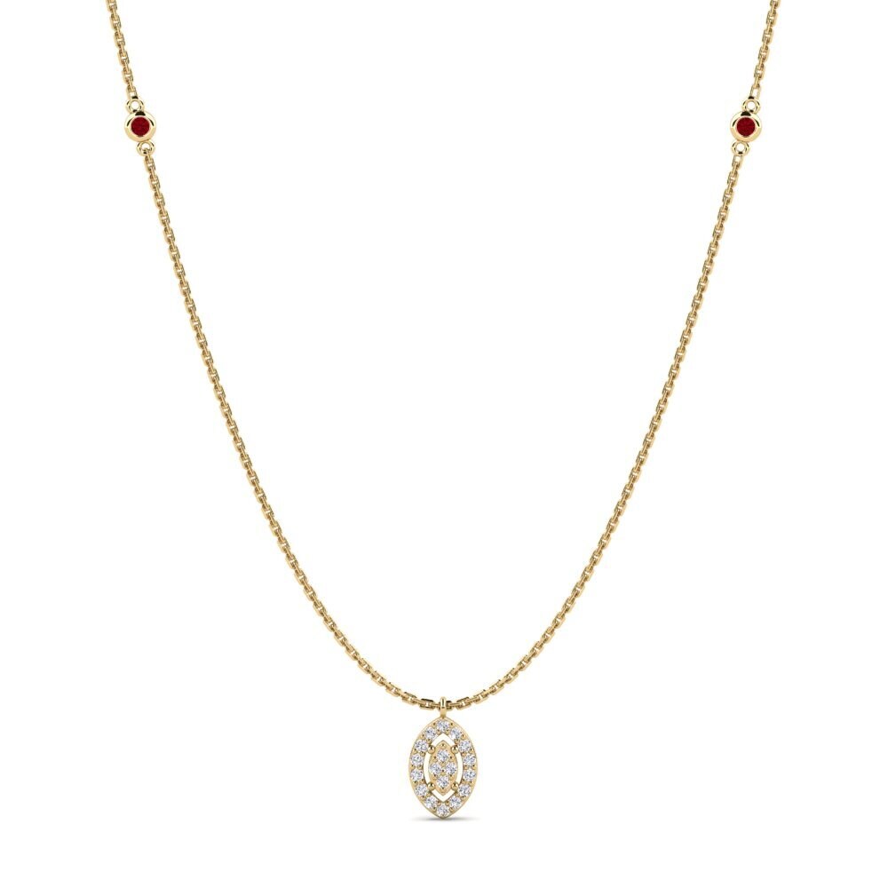 Red Zirconia Women's Necklace Formato