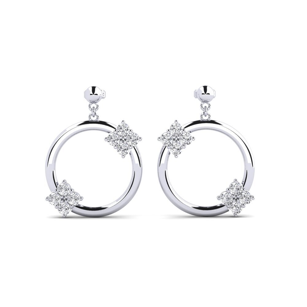 Boucles D'oreilles Rondes En Or Pour Femme - Style Tendance Et Chic
