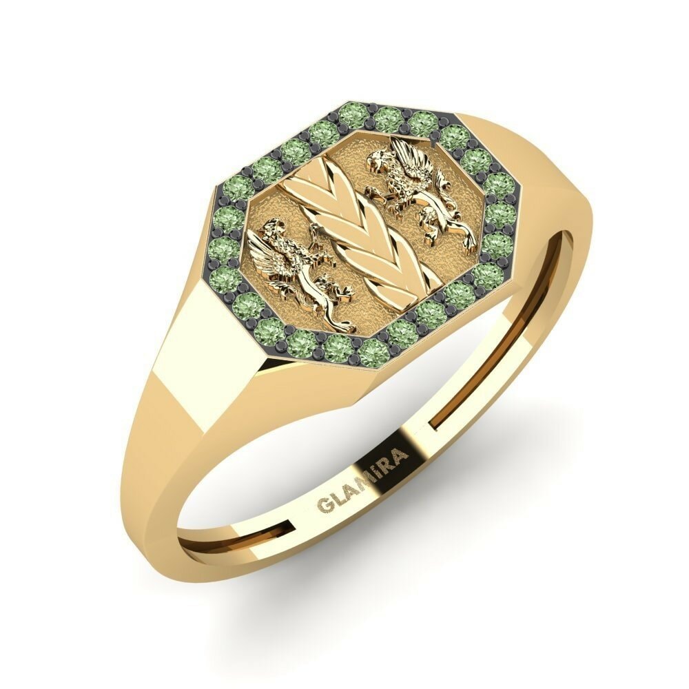 Diamant Vert Bague pour homme Fortitude