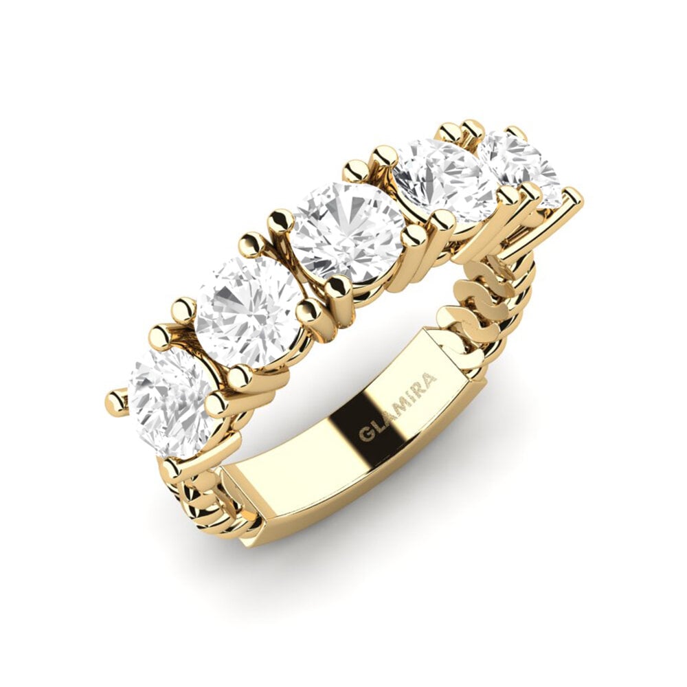 Đá Sapphire Trắng Nhẫn đính hôn Forxz