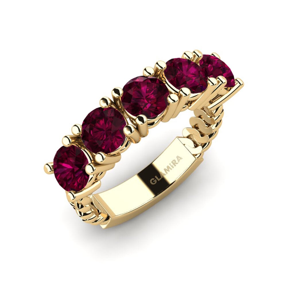 Rhodolite Garnet Engagement Ring Forxz