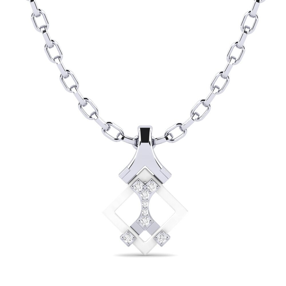 White sapphire Men's Pendant Frampton