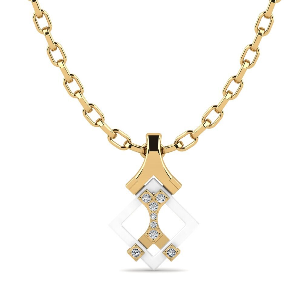 9k Oro Amarillo Colgante para hombre Frampton