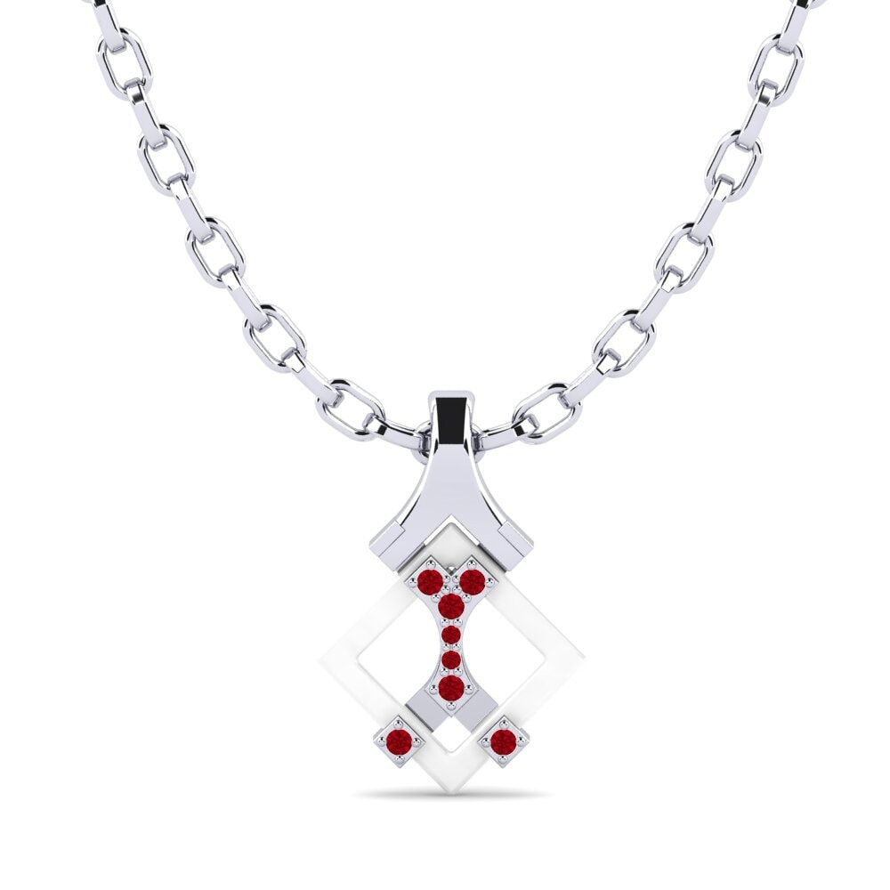 Red Zirconia Men's Pendant Frampton