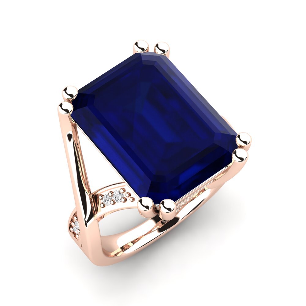 14k Rose Gold Sapphire Ring Frankie
