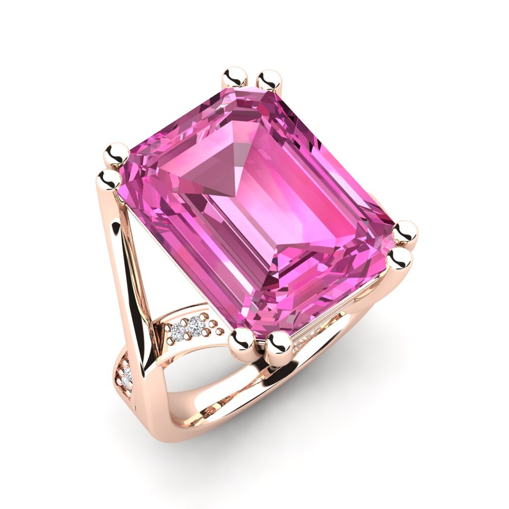 Pink Topaz Ring Frankie