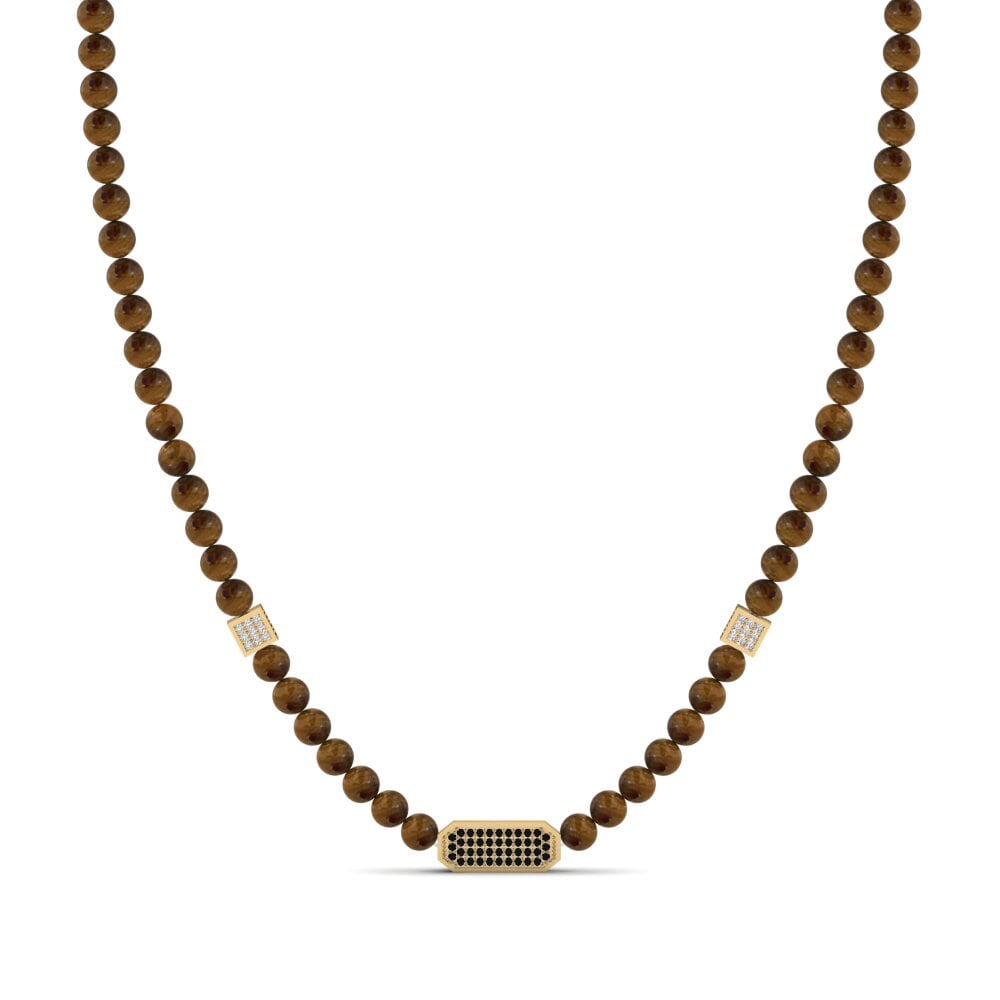 Diamante Negro Collar para hombre Frantzi