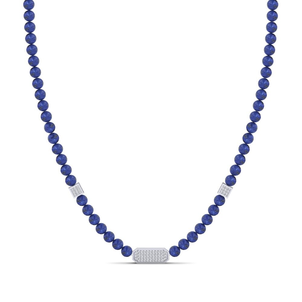 9ct White Gold Men's Necklace Frantzi