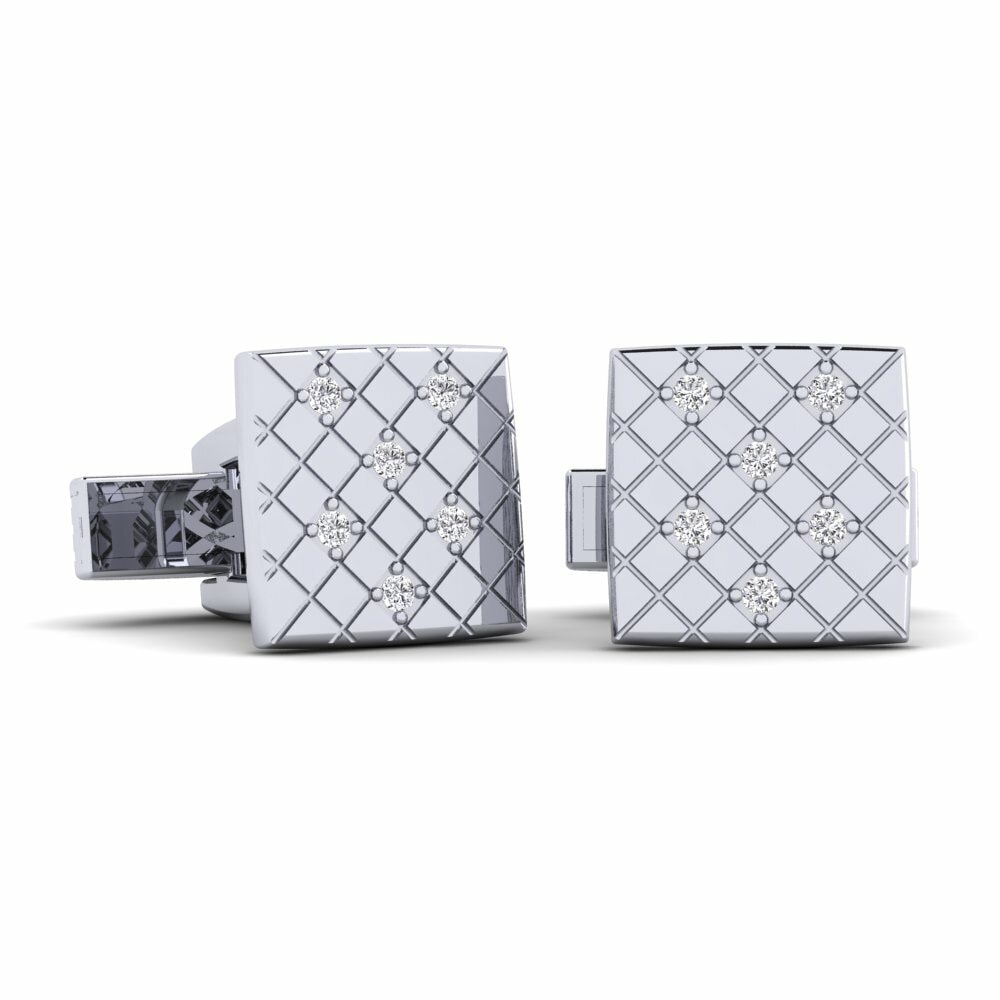 Diamant Bouton de manchette Frase