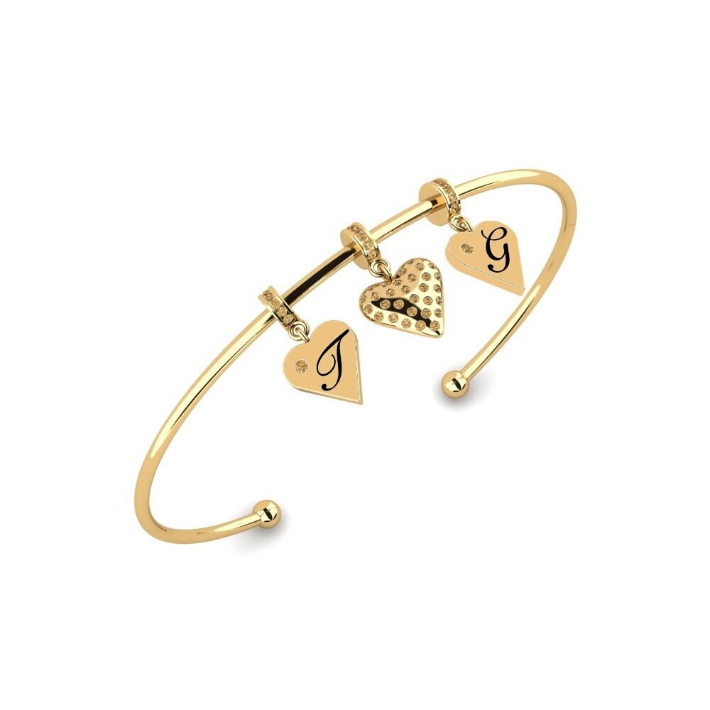 14ct Yellow Gold Brown Diamond Women's Bracelet Fredricka