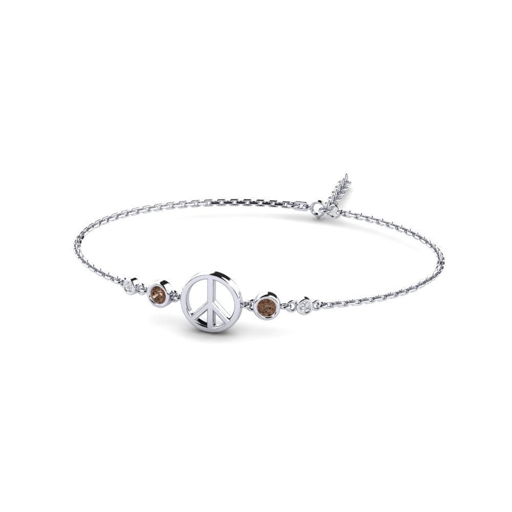 Round Smoky Quartz Women's Bracelet Freene