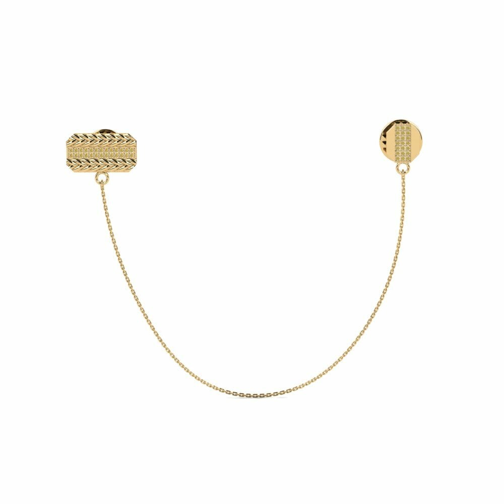 Yellow Diamond Lapel Pin Frejus
