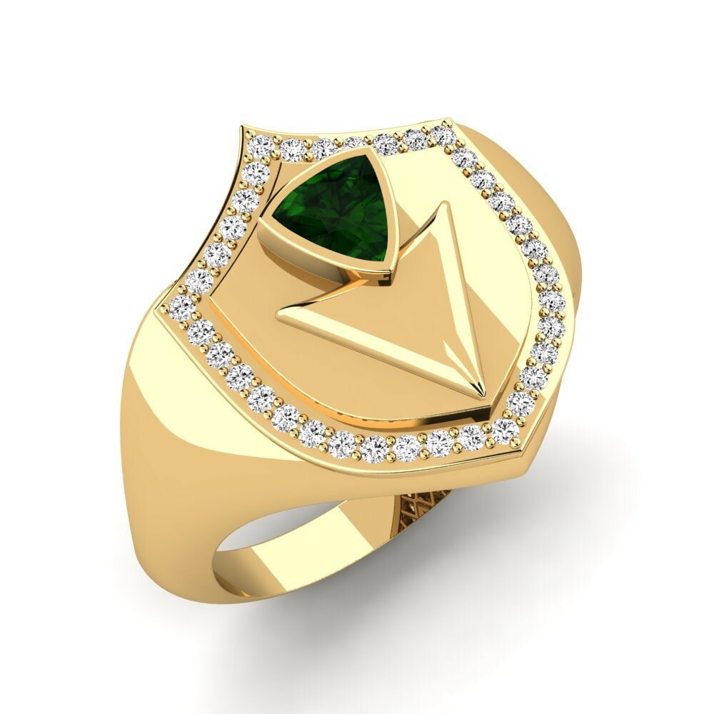 Green Tourmaline Men's Ring Frenzy