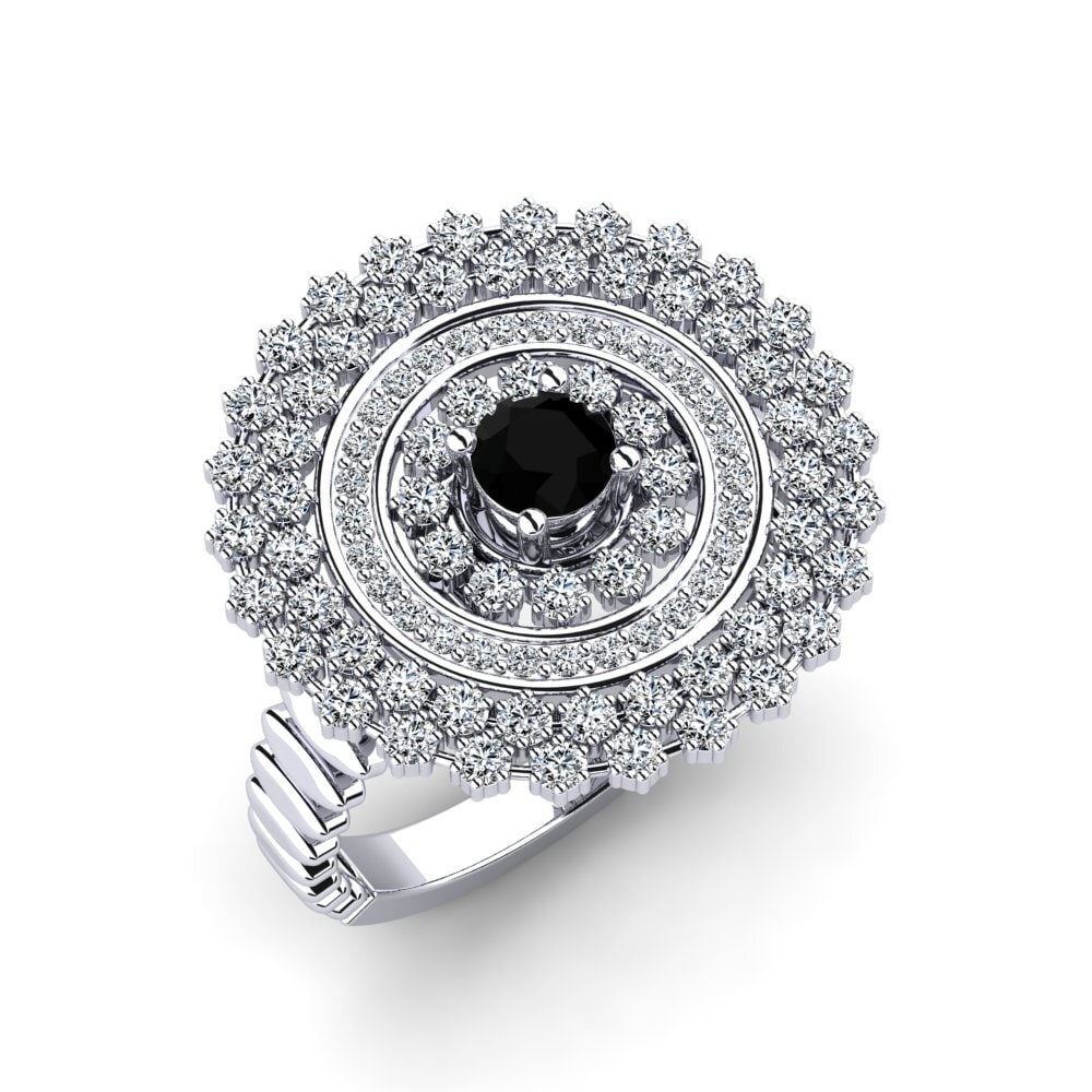 Schwarzer Diamant Ring Freona