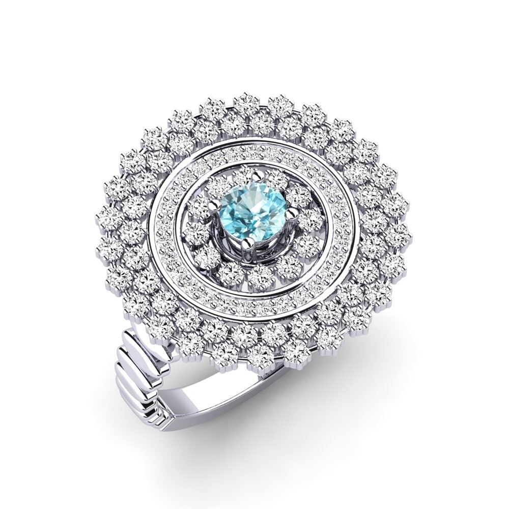 Blauwe zirkoon Ringen Freona