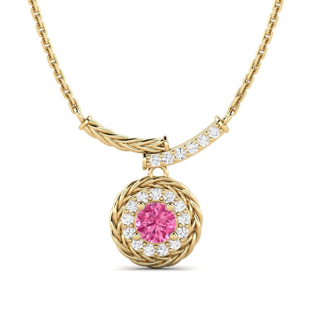 Pink Tourmaline Women's Necklace Freugde