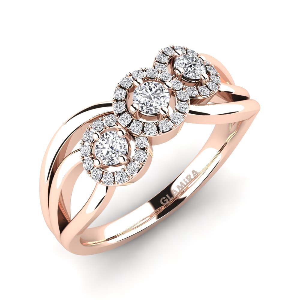 14ct Rose Gold Lab Grown Diamond Ring Frida