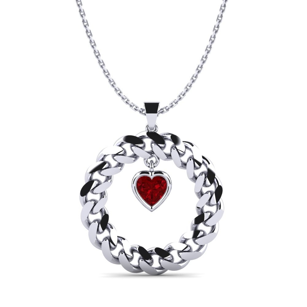 Red Zirconia Women's Pendant Fringale