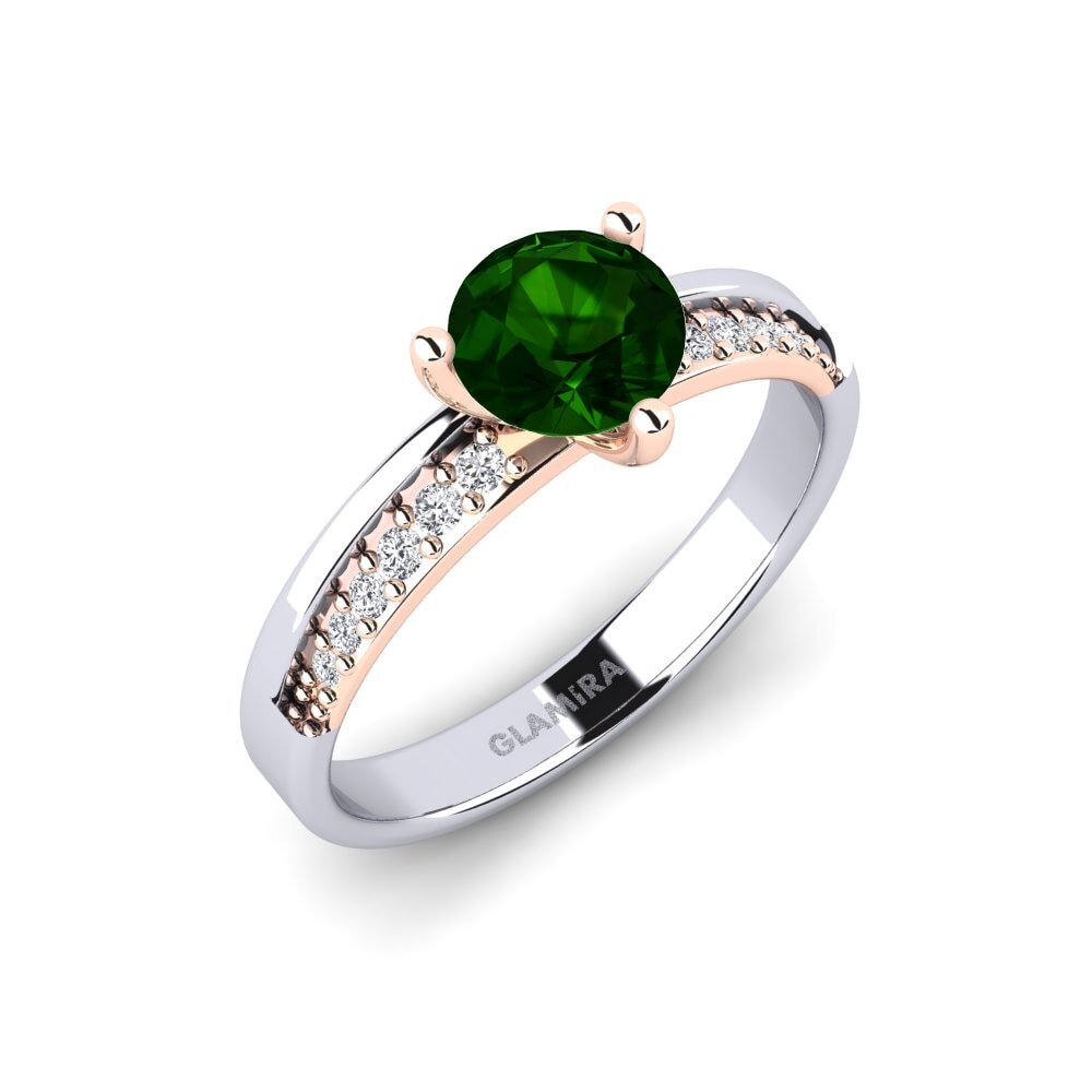 Green Tourmaline Engagement Ring Froid
