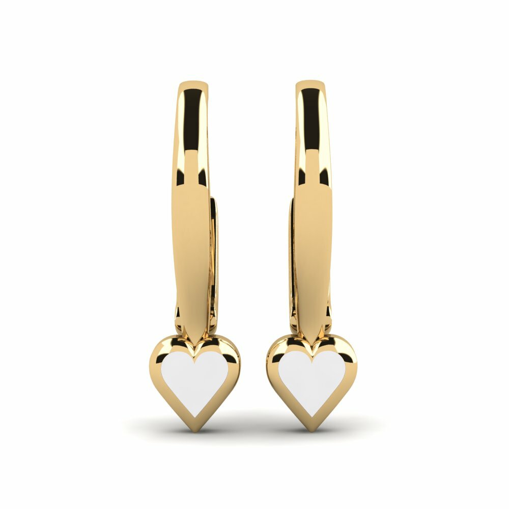 9k Yellow Gold Kid's Earring Fugalaau