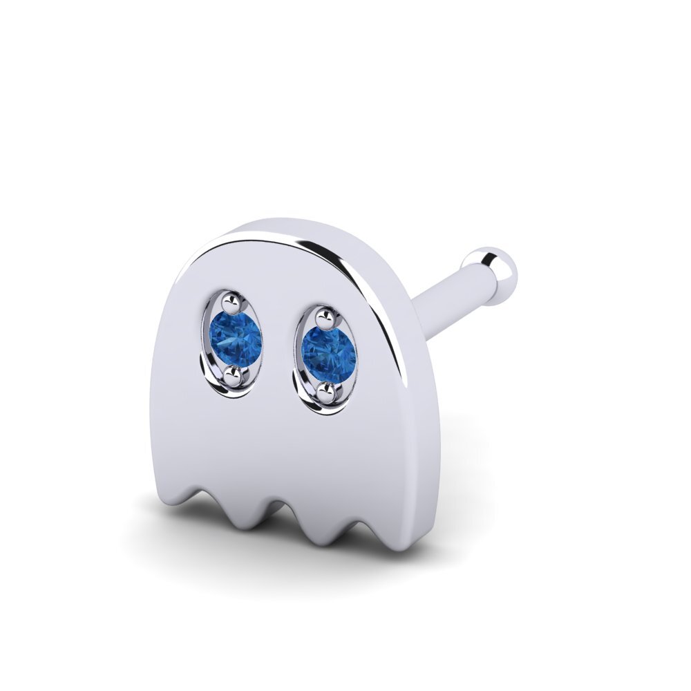 Donker Blauwe Zirkoon Neus Pin Fulness