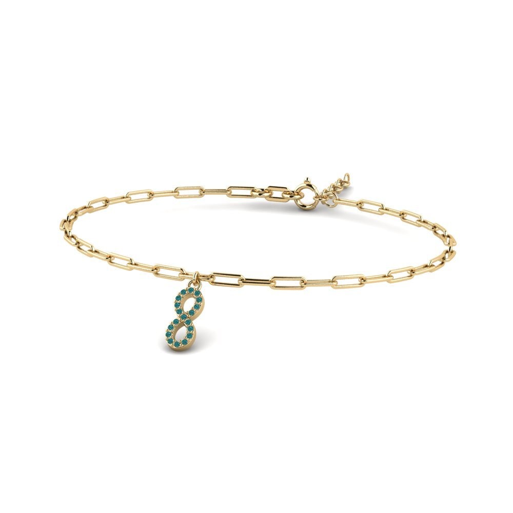 Diamant Bleu Bracelet trombones Futharc