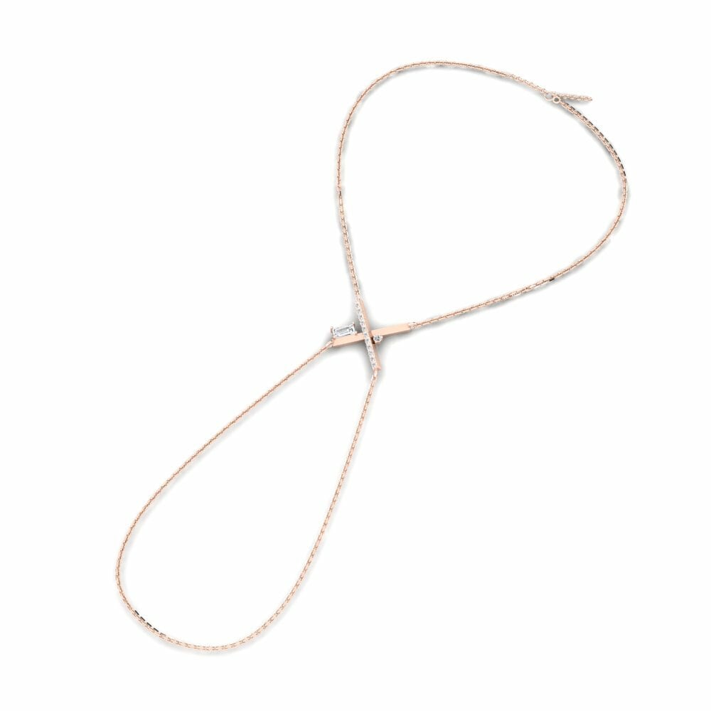 14K Rood Goud Vinger armbanden Futurisme