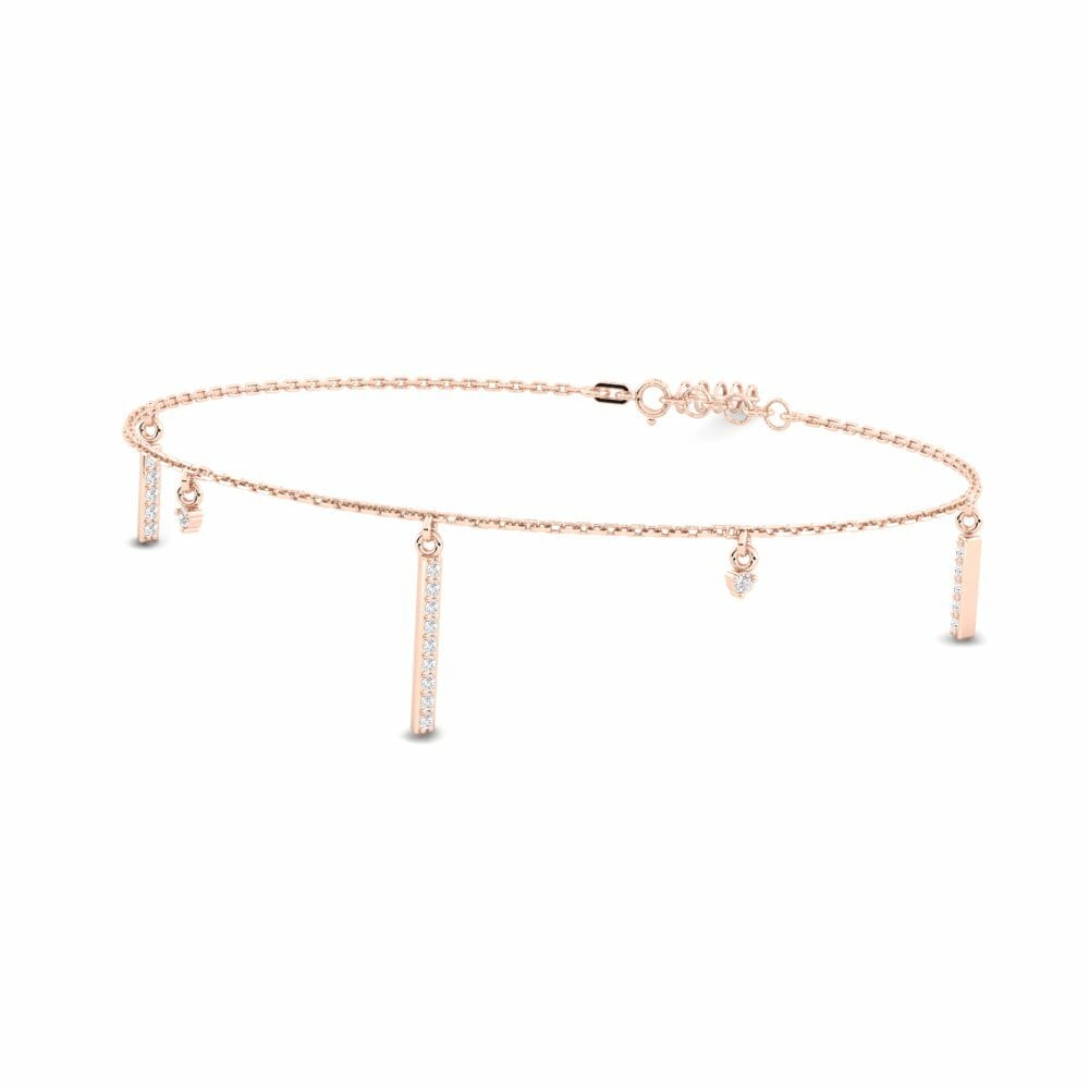 14K Rood Goud Dames Armband Futuro