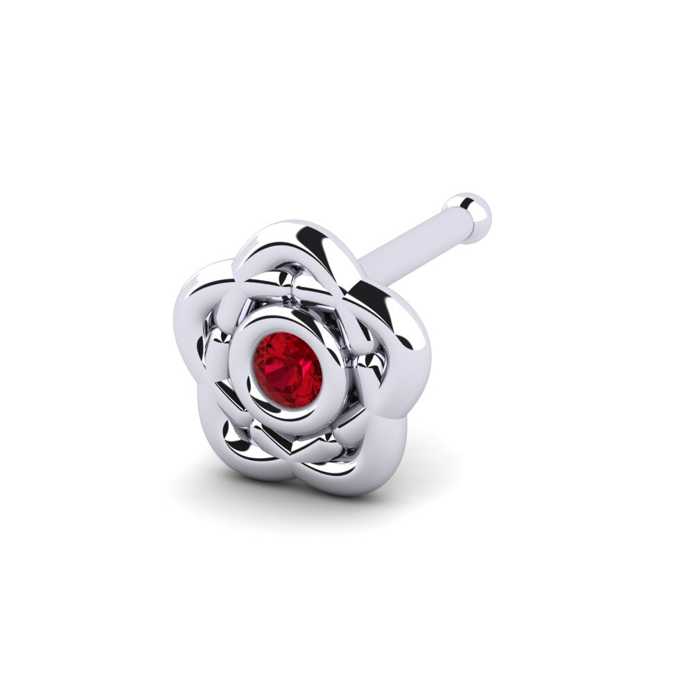 Zircone Rouge Piercing Nez Fyhtig