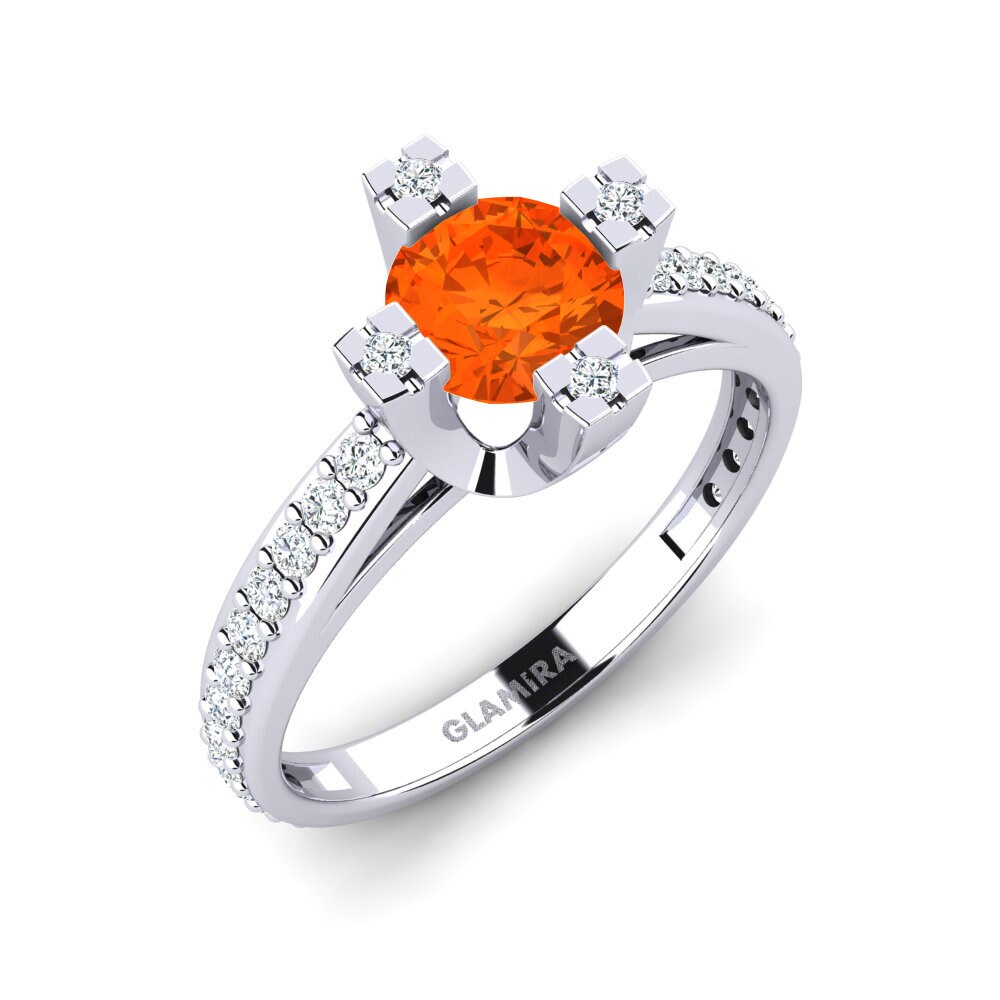 Fire Opal Engagement Ring Fyndsw