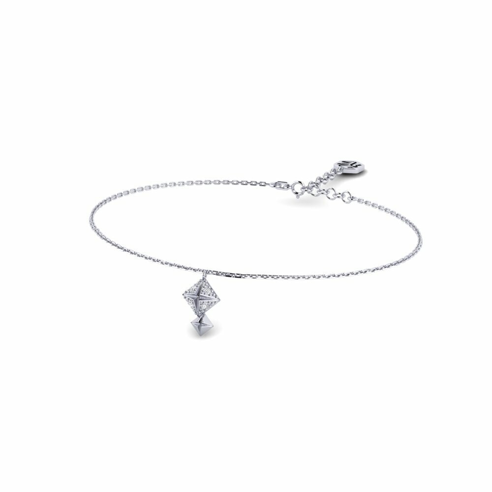 950 Platinum Women's Bracelet Fyrkant