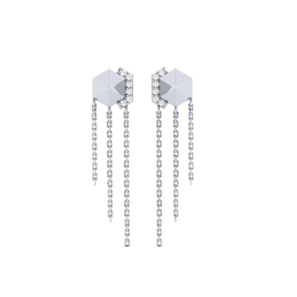 950 Platinum Women's Earring Gaban