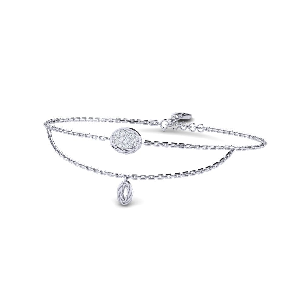 Platine 950 Diamant Bracelet pour femme Gadget