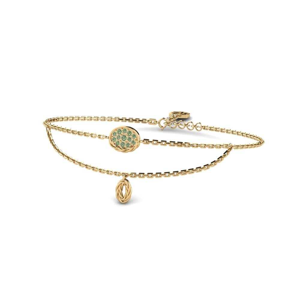 Grüner Diamant Damen armband Gadget