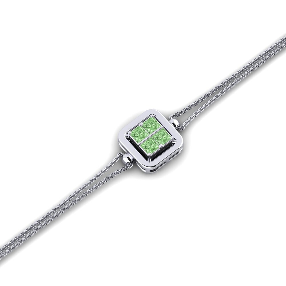Paladio Diamante Verde Pulsera de Mujer Gaidaros