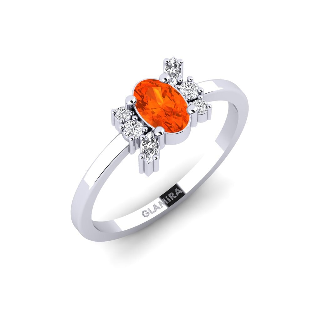Fire Opal Engagement Ring Gaidourosnissi