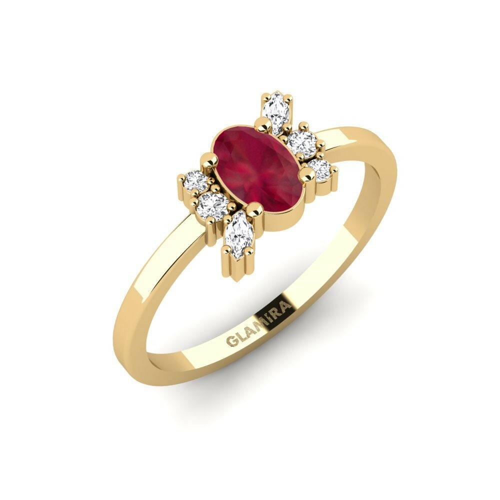 Oro Giallo 375 Anello di fidanzamento Gaidourosnissi