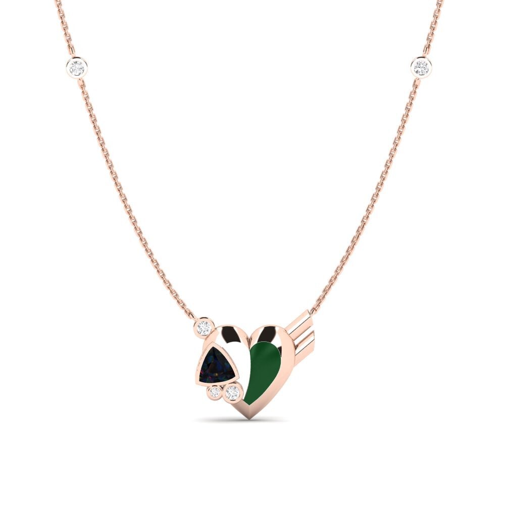Black Opal Women's Necklace Gallantry