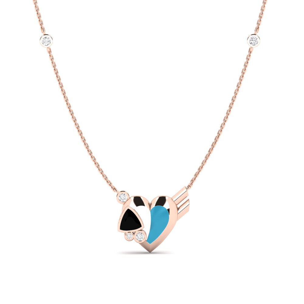 Black Sapphire Women's Necklace Gallantry