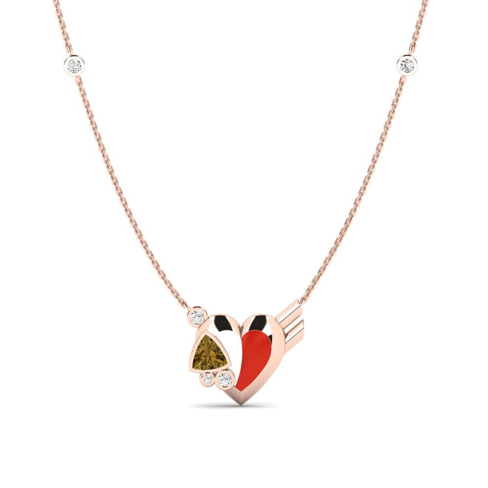 Circón Marrón Collar de Mujer Gallantry