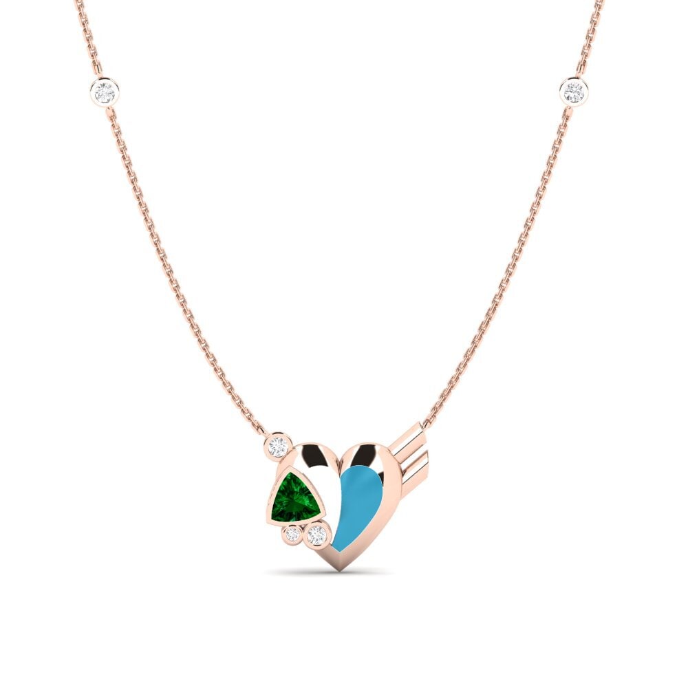 Green Zirconia Women's Necklace Gallantry