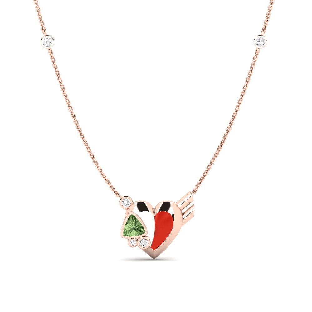 Zafiro Verde Collar de Mujer Gallantry