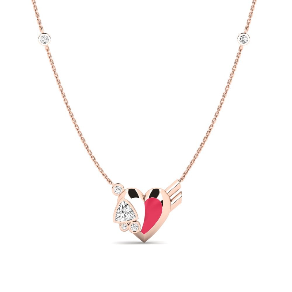 Trillion Moissanite Necklace Gallantry