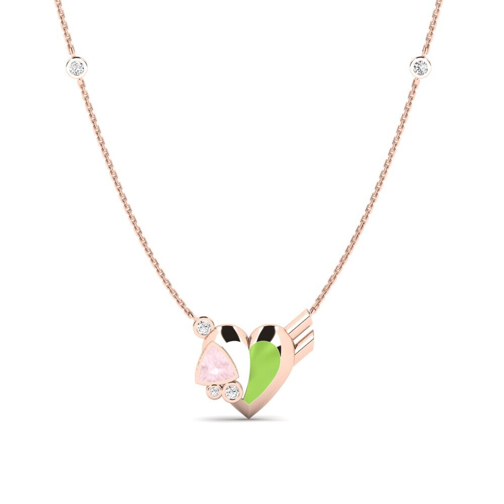 Cuarzo rosa Collar de Mujer Gallantry
