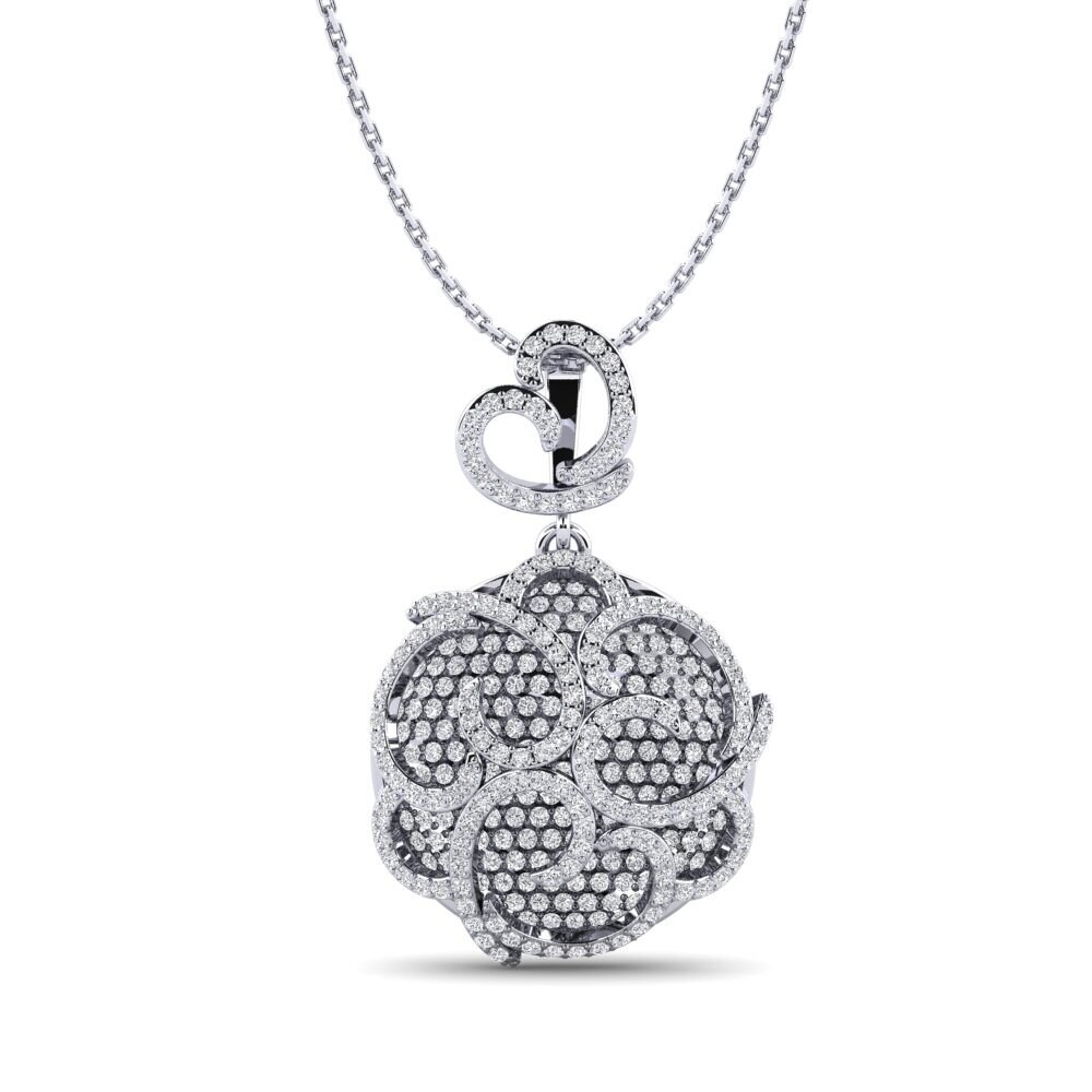 Diamante cultivado en laboratorio Colgante de Mujer Galliher