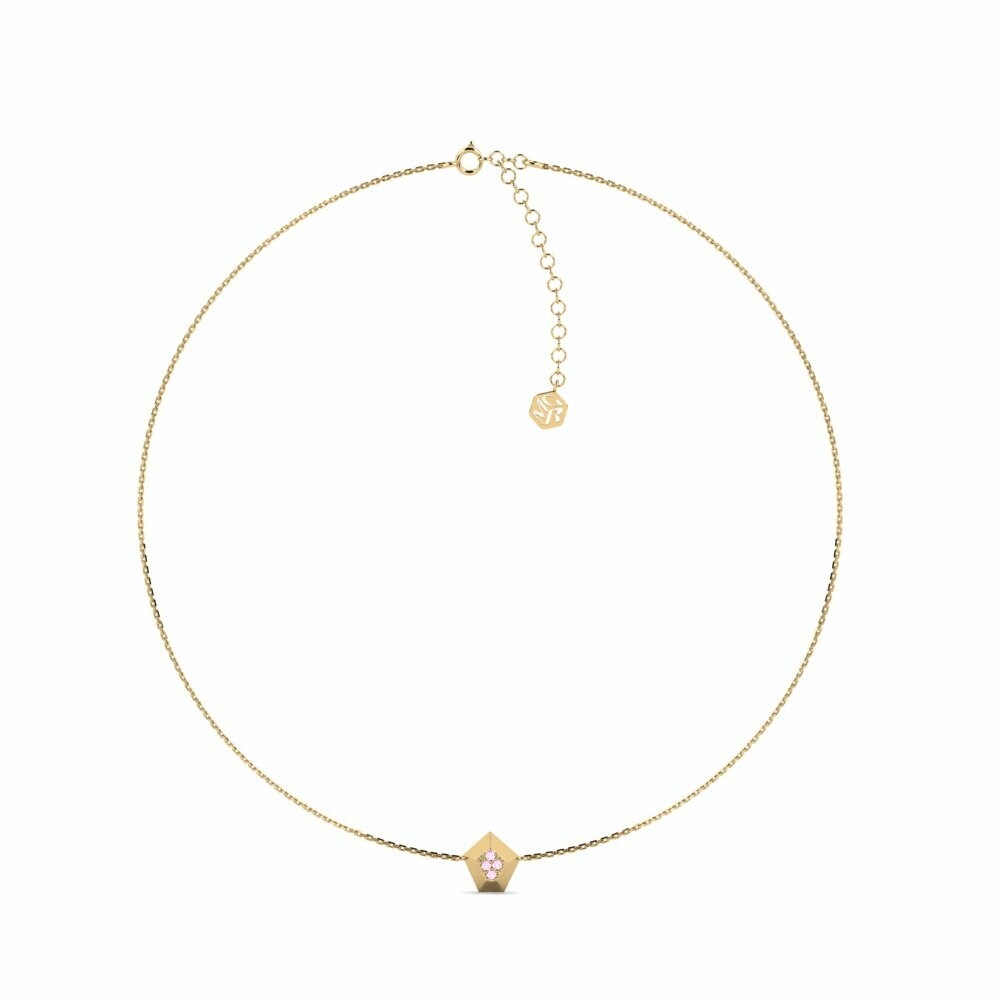 Saphir Rose Collier Collier tour de cou pour femme Gallium