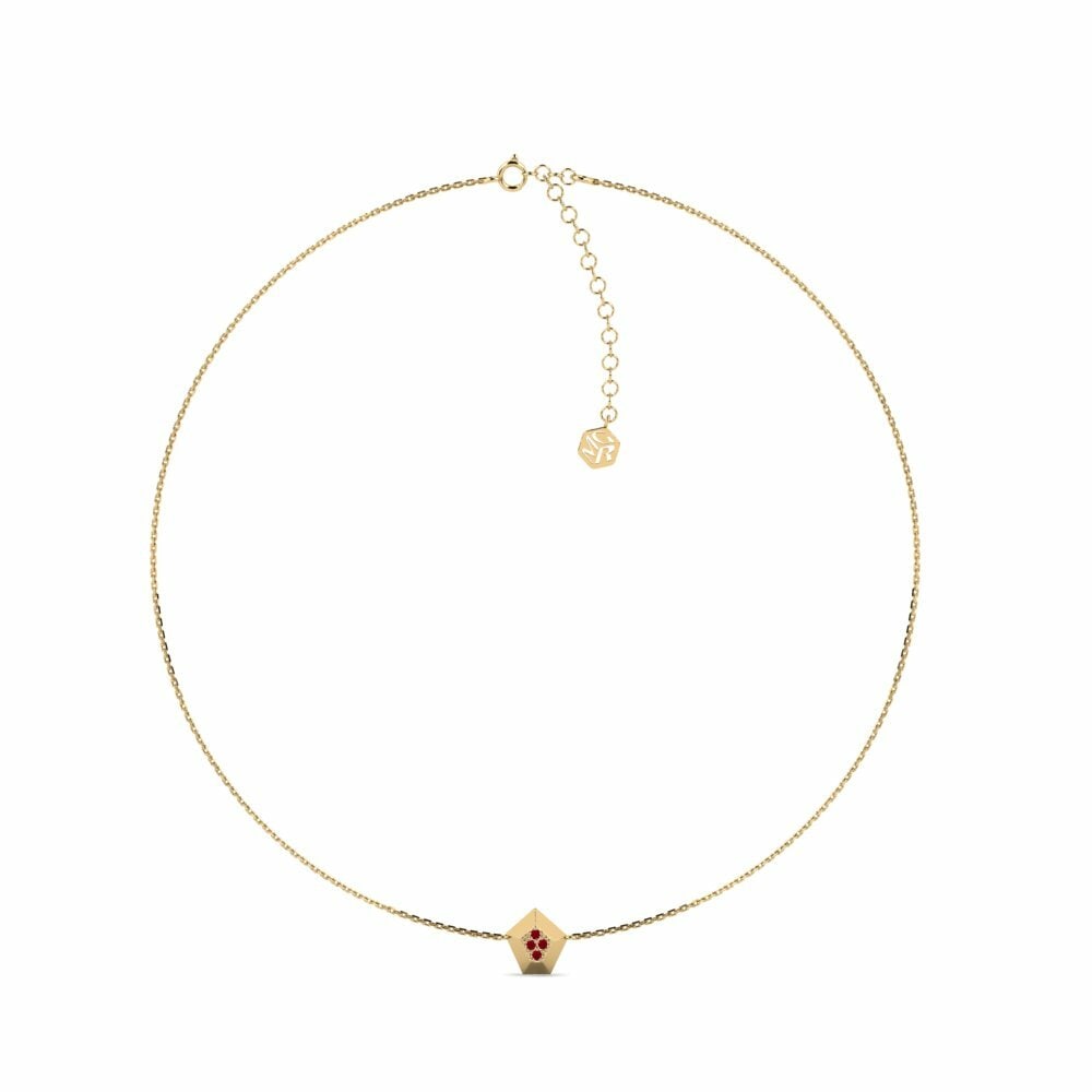 Zircone Rosso Collana choker da donna Gallium